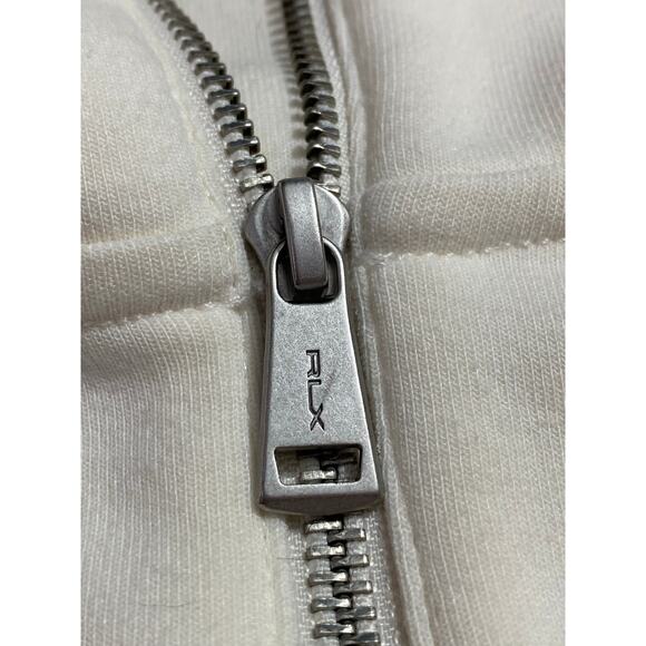 RLX Ralph Lauren Oversized Quarter-Zip Sweatshirt Cream White Size 2XL - Picture 10 of 16